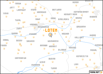 map of Lotem