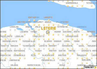 map of Loterie