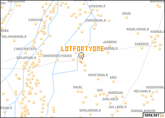 map of Lot Forty-one