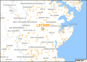 map of Lothian