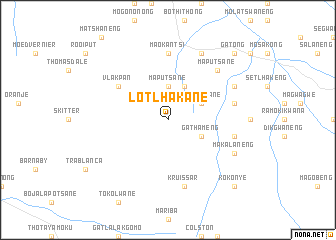 map of Lotlhakane