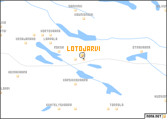 map of Lötöjärvi