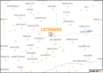 map of Lotoshino