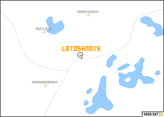 map of Lotoshnoye