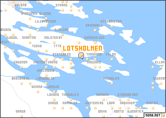 map of Lotsholmen