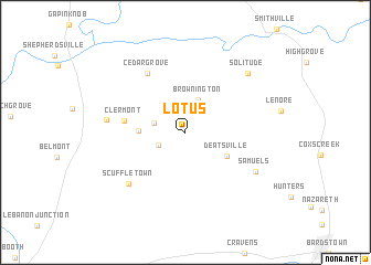 map of Lotus