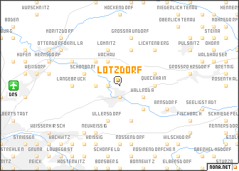 map of Lotzdorf