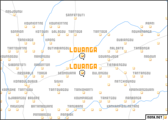 map of Louanga