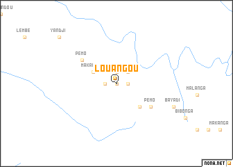 map of Louangou