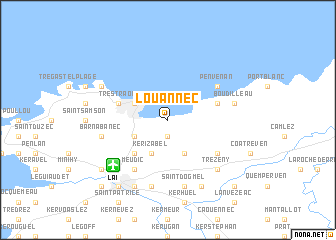 map of Louannec