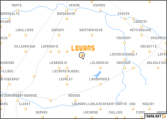 map of Louans