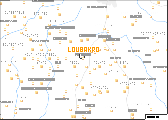 map of Loubakro