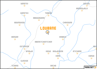 map of Loubané