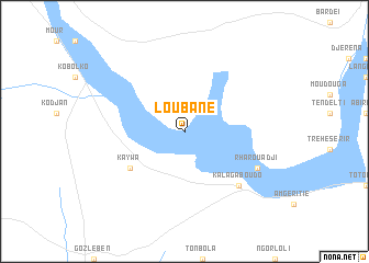 map of Loubané