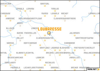 map of Loubaresse