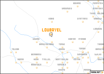 map of Loubayèl