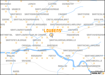 map of Loubens