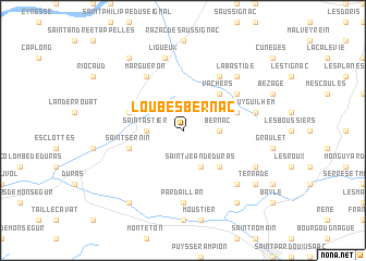 map of Loubès-Bernac