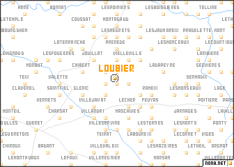 map of Loubier