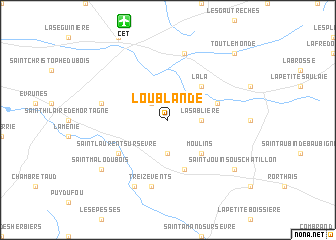 map of Loublande