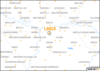 map of Loucé