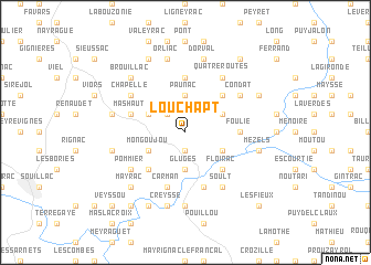 map of Louchapt