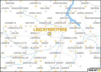 map of Louchy-Montfand