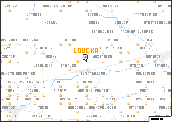 map of Loučka