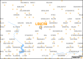 map of Loučná