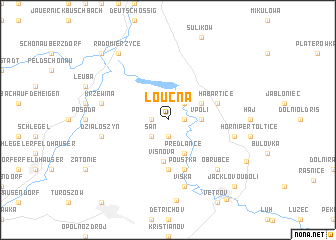 map of Loučná