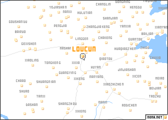 map of Loucun