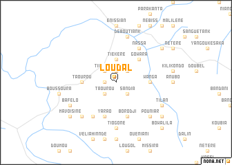 map of Loudal