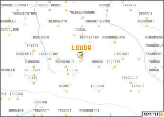 map of Louda