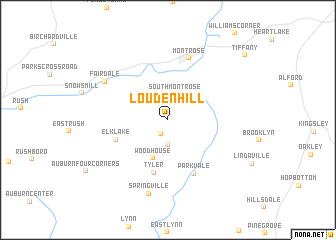 map of Louden Hill