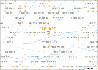 map of Loudet