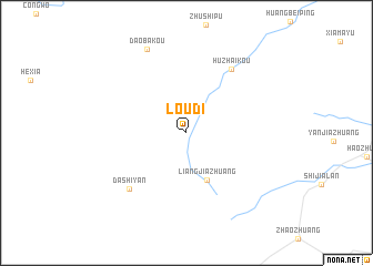 map of Loudi