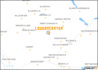 map of Loudon Center