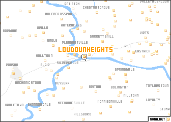 map of Loudoun Heights