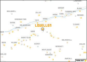 map of Louellen