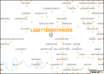 map of Louette-Saint-Pierre