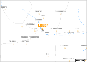 map of Louga