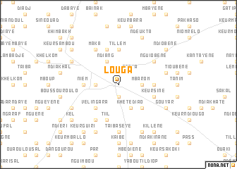 map of Louga