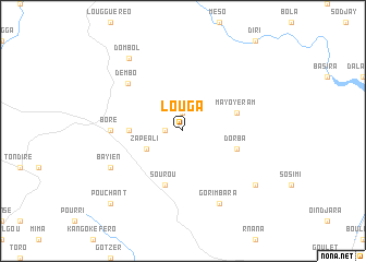 map of Louga