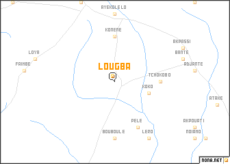 map of Lougba