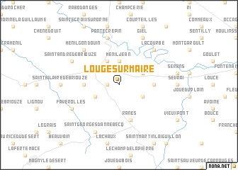 map of Lougé-sur-Maire