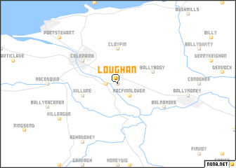 map of Loughan