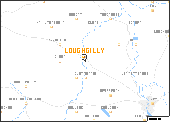 map of Loughgilly