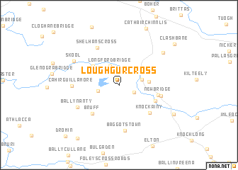 map of Loughgur Cross