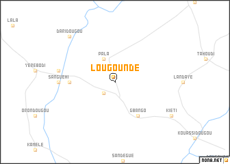 map of Lougoundé