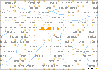 map of Lougratte
